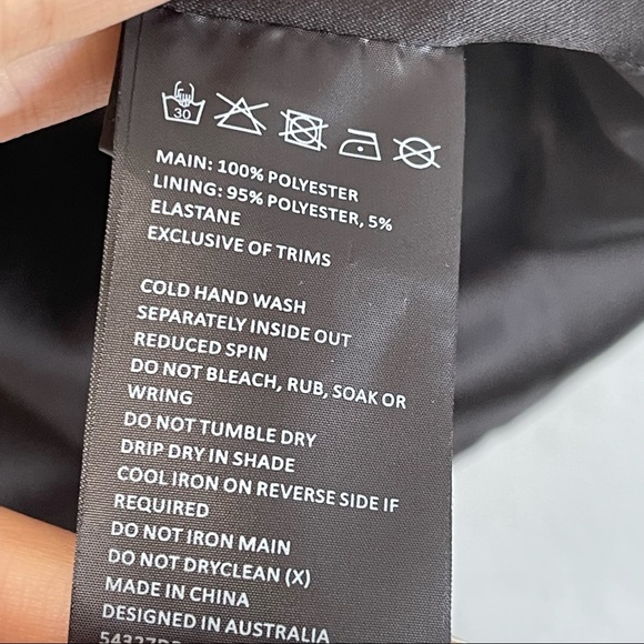 Bardot Bow Mini Dress Polka Dot Black Size XS - Picture 7 of 7